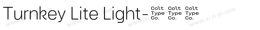 Turnkey Lite Light字体转换